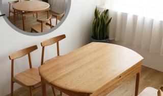 实木方圆两用餐桌 实木方圆两用餐桌